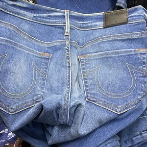 NEW TRUE RELIGION stretch denim jean pant thin material BECCA MID RISE BOOTCUT